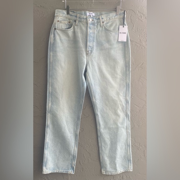 RE/DONE | NWT 90s High Rise Loose Jeans Ranch Water Light Wash $315 SZ 31 Cotton - Picture 5 of 16
